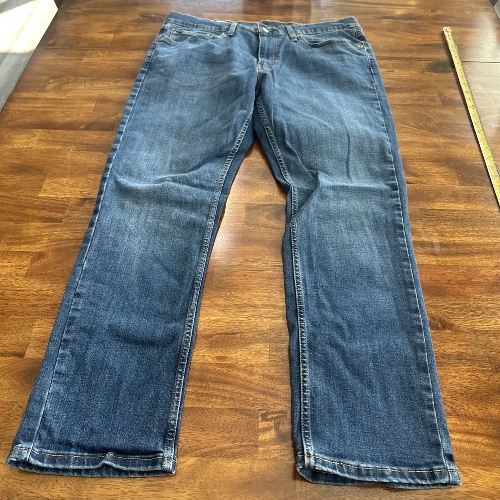 Levis 511 Slim Fit Jeans Mens 36x30 Medium Wash Blue Denim Stretchy